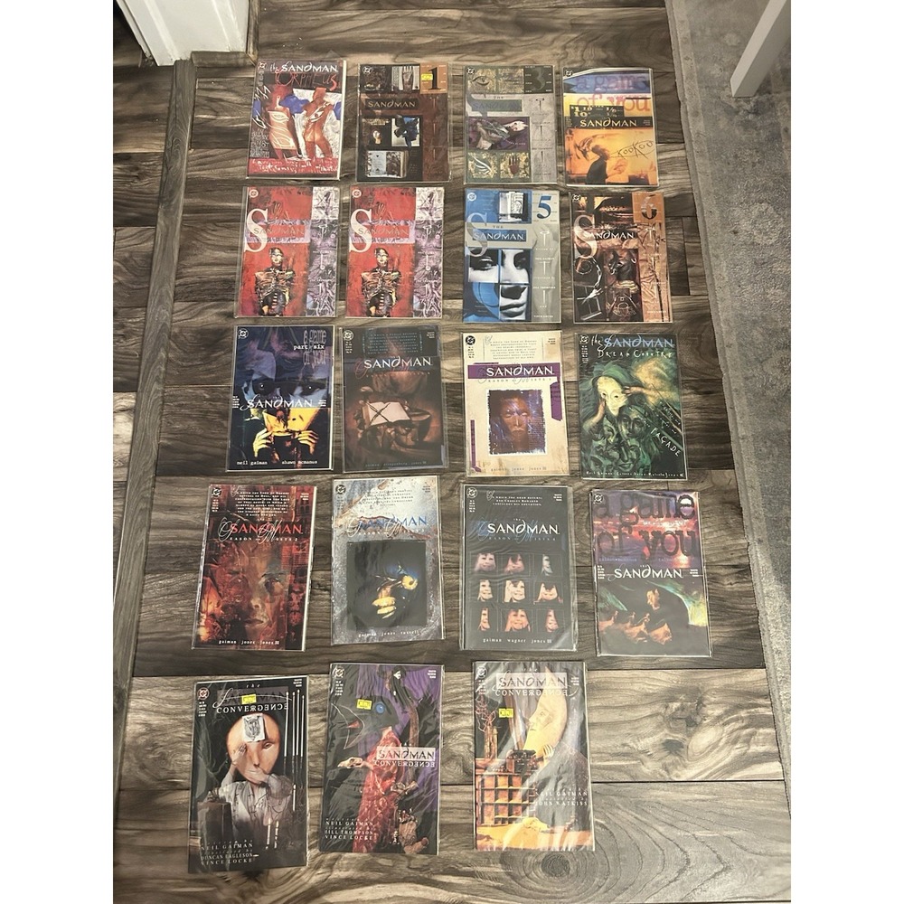 DC Vertigo Comics The Sandman Comic Book Lot of‎ 19 comic books Plastic Sleeves